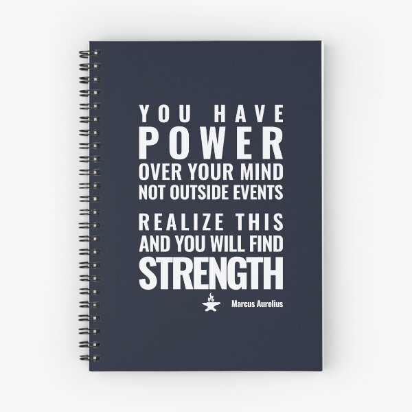 Item preview, You Have POWER - Marcus Aurelius - Bold Stoic Motivational Quote - Light Version designed and sold by Stoic Core.