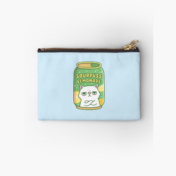 Item preview, Funny Grouchy Cat Sourpuss Lemonade Drink Can designed and sold by rustydoodle.