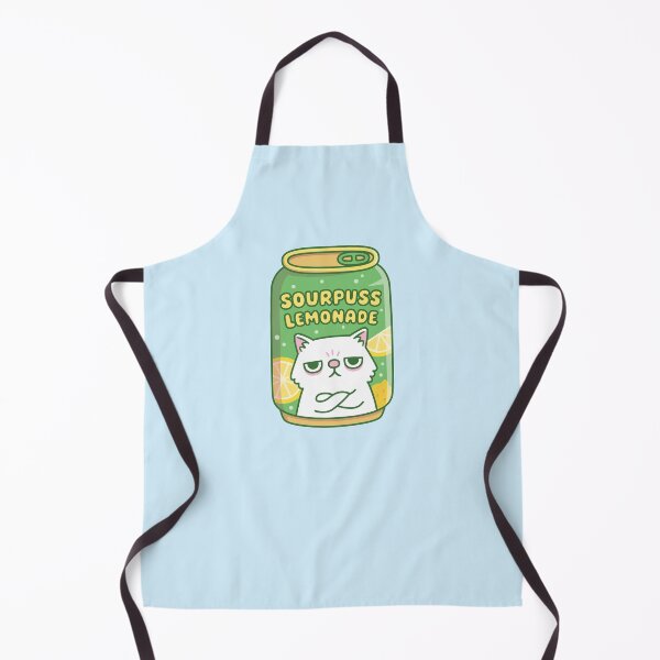Item preview, Funny Grouchy Cat Sourpuss Lemonade Drink Can designed and sold by rustydoodle.