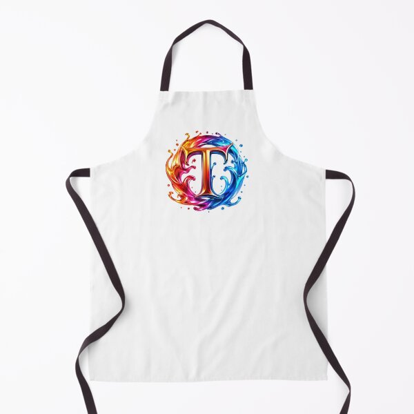 Item preview, AquaFlare Chromaflow Letter T designed and sold by BlissBlvdShop.