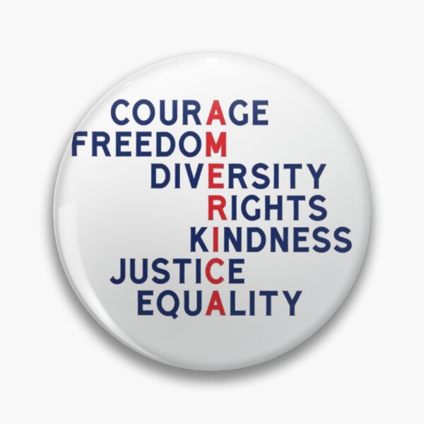 Item preview, America Courage Freedom Diversity – Equality Justice Human Rights designed and sold by roartusa.