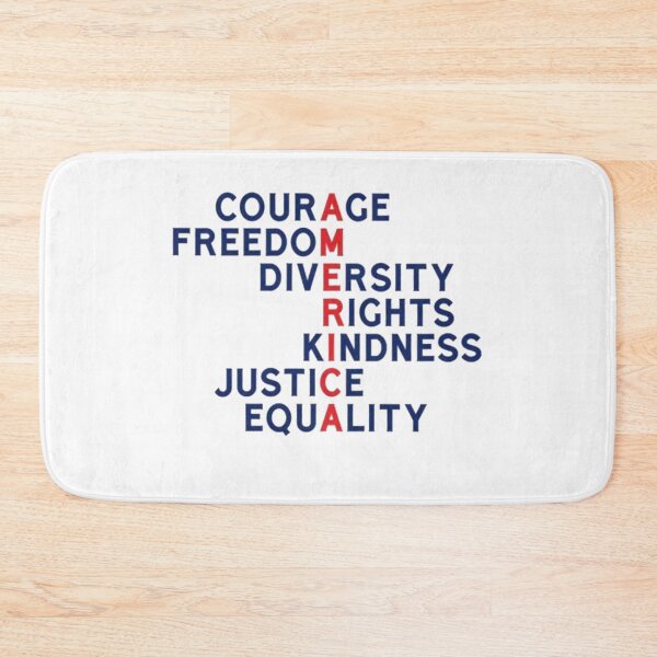 Item preview, America Courage Freedom Diversity – Equality Justice Human Rights designed and sold by roartusa.