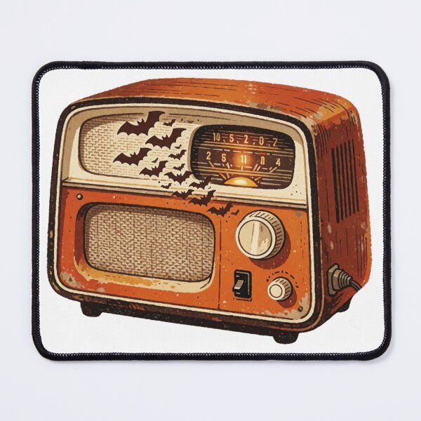 Item preview, Vintage Retro Radio Sticker – Nostalgic Cozy Decor designed and sold by AillustriaAK.