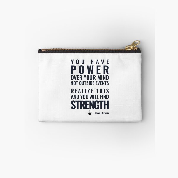 Item preview, You Have POWER - Marcus Aurelius - Bold Stoic Motivational Quote - Dark Version designed and sold by Stoic Core.