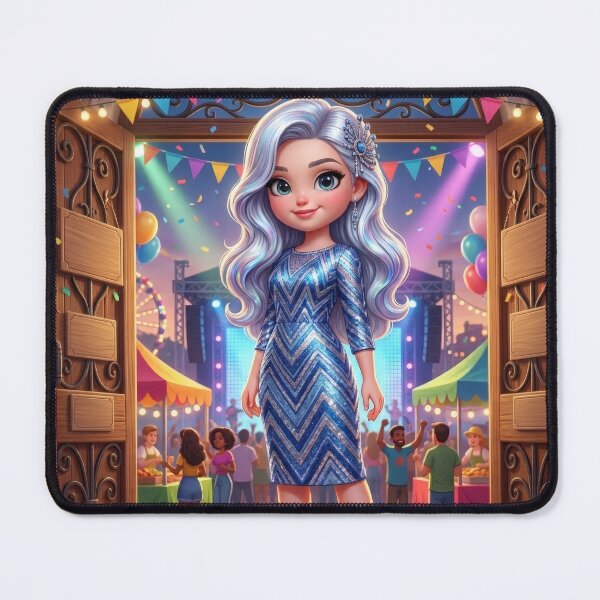 Item preview, Elegant Girl at Festive Party designed and sold by Azurart2.