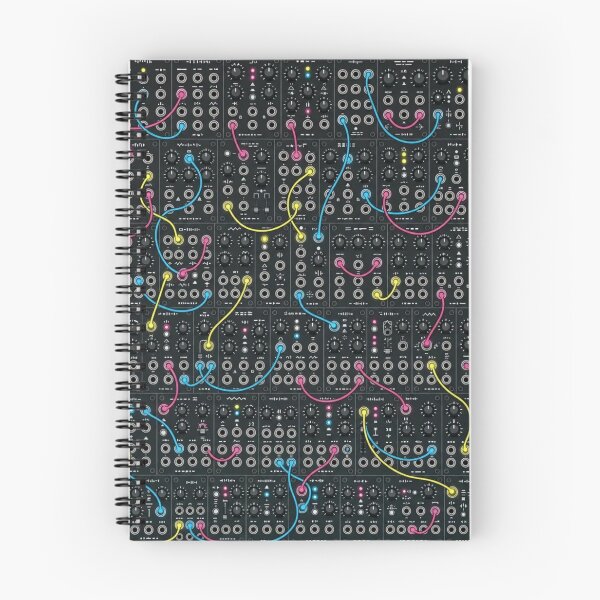 Item preview, Neon Patch Bay Patterns | Synthwave Retro 80s Cable Grid designed and sold by NominalSystems.