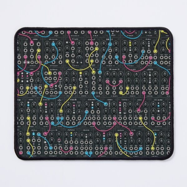 Item preview, Neon Patch Bay Patterns | Synthwave Retro 80s Cable Grid designed and sold by NominalSystems.