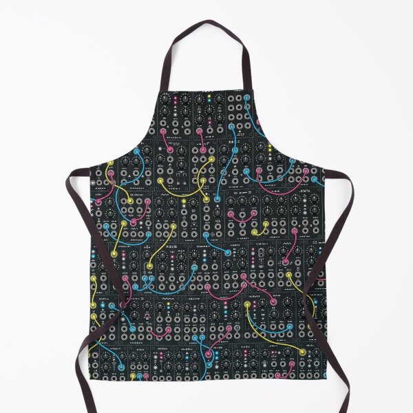 Item preview, Neon Patch Bay Patterns | Synthwave Retro 80s Cable Grid designed and sold by NominalSystems.