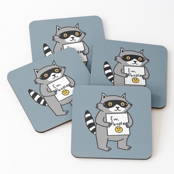 Item preview, Ew People says Cute Raccoon  designed and sold by ellenhenry.