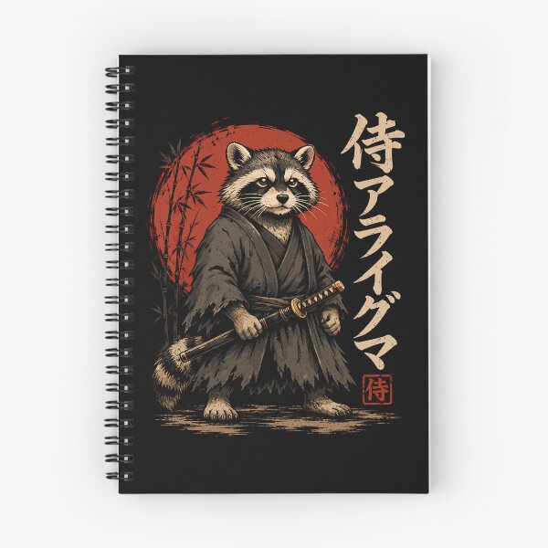 Item preview, Raccoon Samurai Japanese Aesthetic designed and sold by Portes-Ruty.