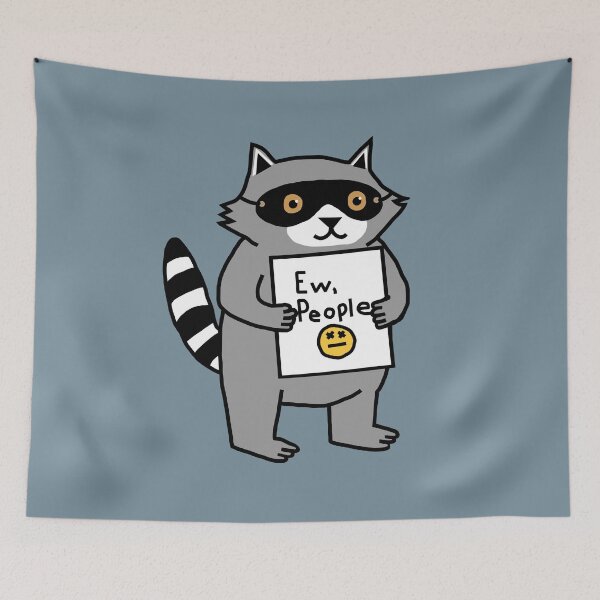 Item preview, Ew People says Cute Raccoon  designed and sold by ellenhenry.