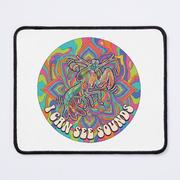 Item preview, I Can See Sounds Psychedelic Mantis Shrimp Mandala designed and sold by Arc2020.