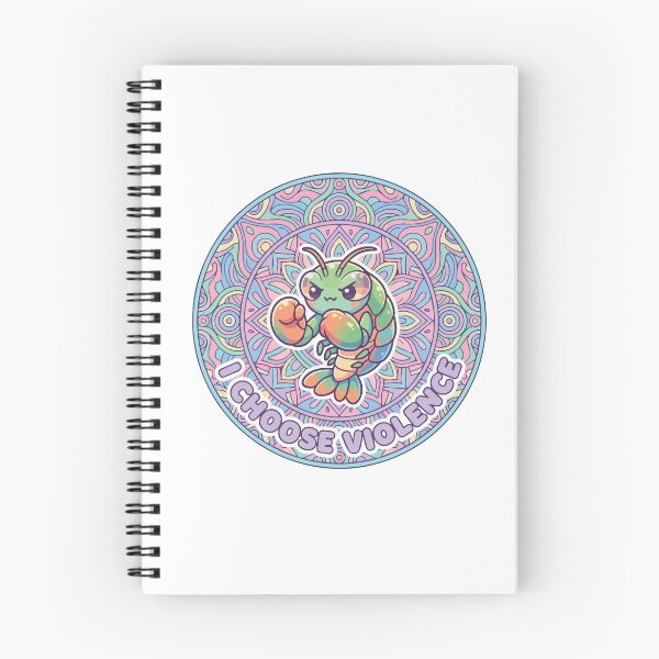 Item preview, I Choose Violence Kawaii Mantis Shrimp Cute Mandala designed and sold by Arc2020.