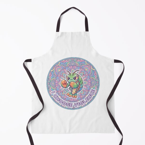 Item preview, I Choose Violence Kawaii Mantis Shrimp Cute Mandala designed and sold by Arc2020.