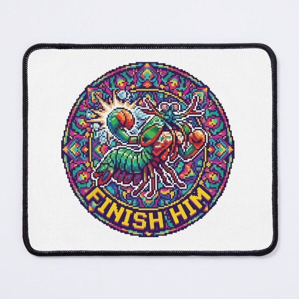 Item preview, Finish Him Pixel Art Mantis Shrimp Retro Gamer designed and sold by Arc2020.