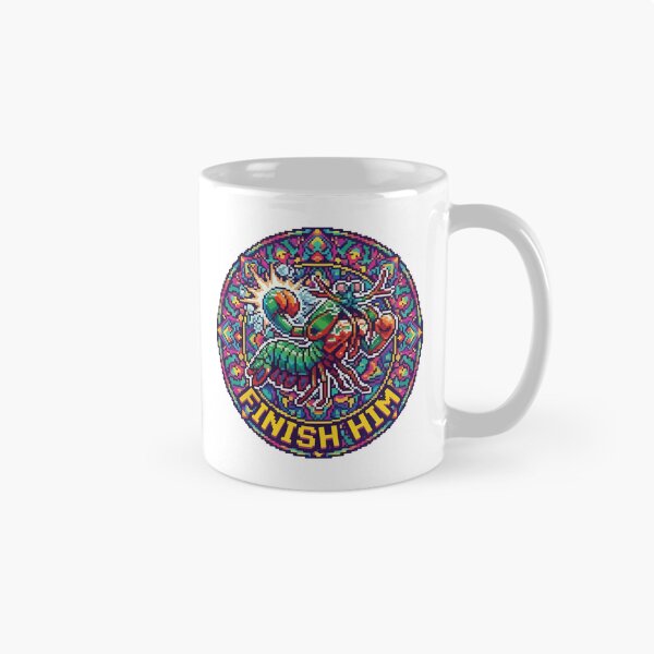 Item preview, Finish Him Pixel Art Mantis Shrimp Retro Gamer designed and sold by Arc2020.
