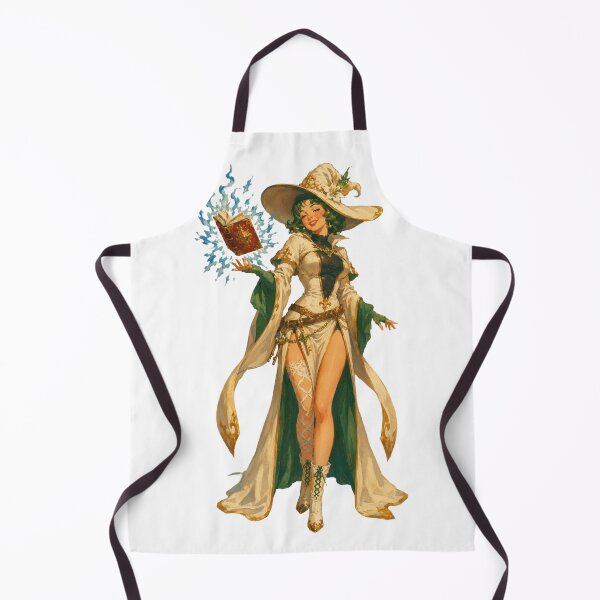 Item preview, Vintage Witch Pin-Up | Magical Fantasy Spellcaster designed and sold by Cosplayvintage.