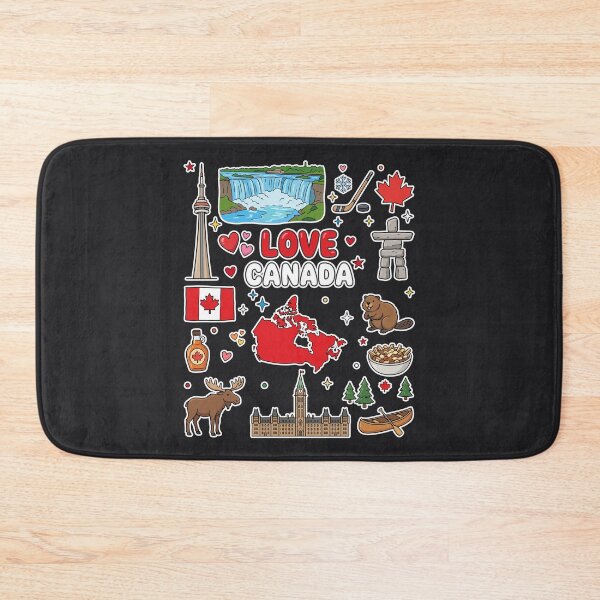 Item preview, Love Canada Aesthetic Dark Culture Doodles & Iconic Landmarks designed and sold by mashmosh.