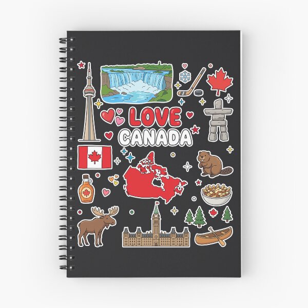 Item preview, Love Canada Aesthetic Dark Culture Doodles & Iconic Landmarks designed and sold by mashmosh.