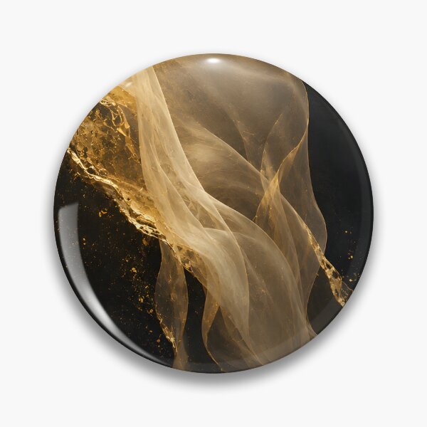 Item preview, Golden Flow – Abstract Light in Black & Gold designed and sold by bauschberts.