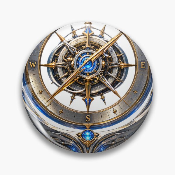 Item preview, Mystical Compass Fantasy Navigation Steampunk Design designed and sold by Brandady.