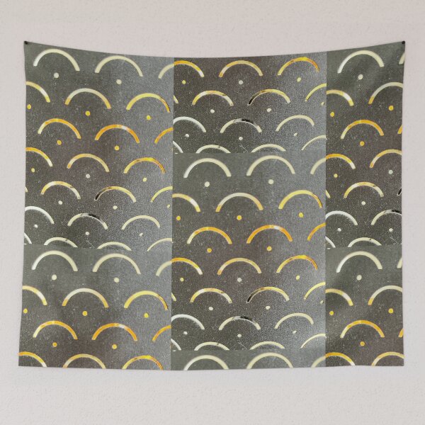 Item preview, Black and Gold Art Deco Arch Scales Seamless Pattern⁠ designed and sold by Julia9632.