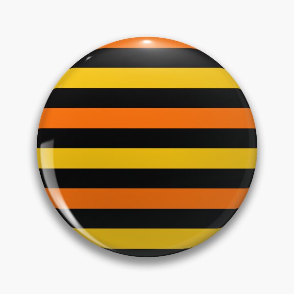 Item preview, Orange And Yellow Stripes Design Black  designed and sold by PatternTitan.