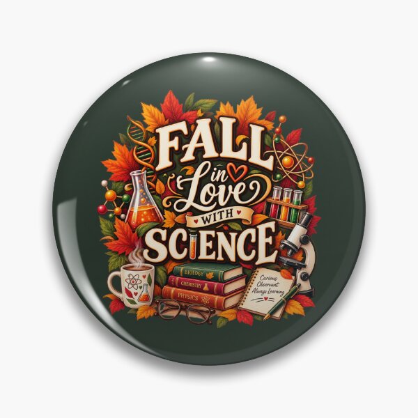 Item preview, Fall in Love With Science – Autumn Science Teacher Design designed and sold by astersgraphics.