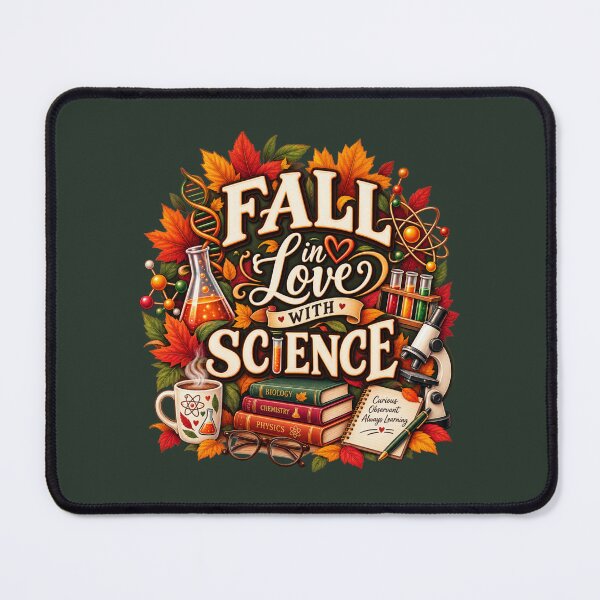 Item preview, Fall in Love With Science – Autumn Science Teacher Design designed and sold by astersgraphics.