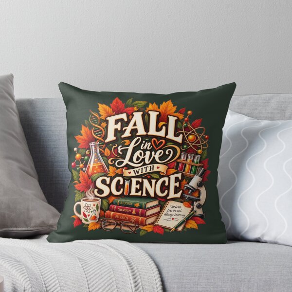 Item preview, Fall in Love With Science – Autumn Science Teacher Design designed and sold by astersgraphics.