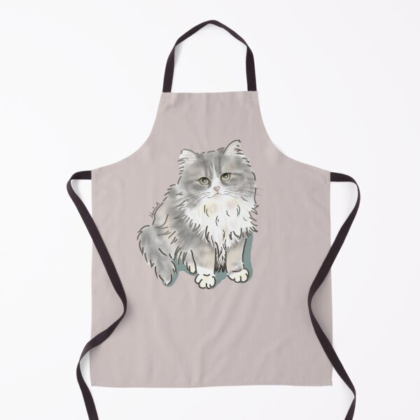 Item preview, Fluffy Silver Tabby Rescue Cat designed and sold by hanielmeowtrait.