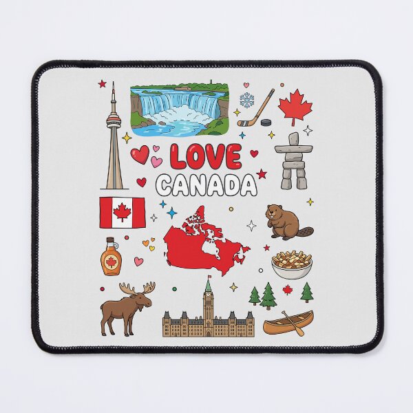 Item preview, Canada Landmarks, Nature & Culture Cute Doodle Collage designed and sold by mashmosh.