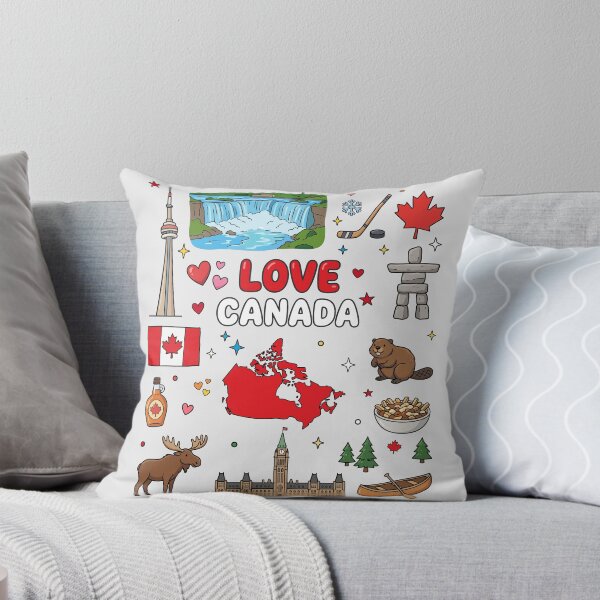 Item preview, Canada Landmarks, Nature & Culture Cute Doodle Collage designed and sold by mashmosh.