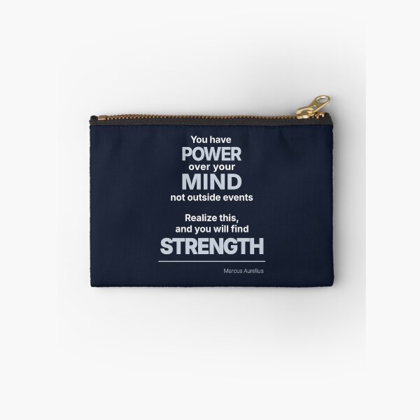 Item preview, You Have POWER Over Your Mind - Marcus Aurelius - Stoic Minimalist Quote - Light Version designed and sold by Stoic Core.