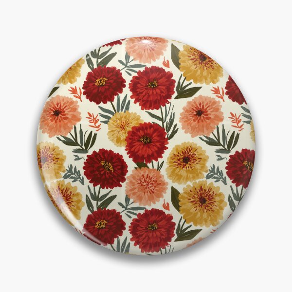 Item preview, Ornamental Zinnia - Tropical Flower Pattern - Gifts For Wife designed and sold by RoyalStarsPatts.