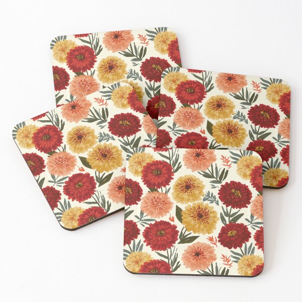 Item preview, Ornamental Zinnia - Tropical Flower Pattern - Gifts For Wife designed and sold by RoyalStarsPatts.