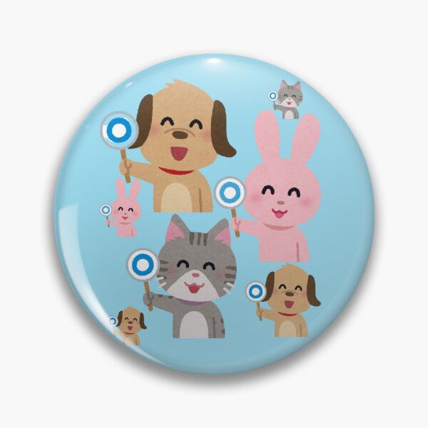Item preview, Cute Cartoon Animals Dogs Cats Rabbits Kawaii Pattern designed and sold by NikBrin Prevail .