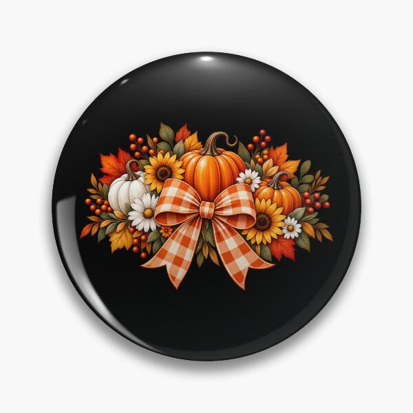 Item preview, Auntie Pumpkin Fall Gift Coquette Bow designed and sold by Corvoria.