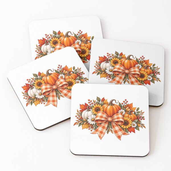 Item preview, Auntie Pumpkin Fall Gift Coquette Bow designed and sold by Corvoria.