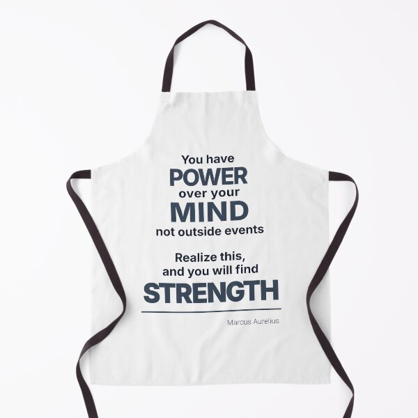 Item preview, You Have POWER Over Your Mind - Marcus Aurelius - Stoic Minimalist Quote - Dark Version designed and sold by Stoic Core.