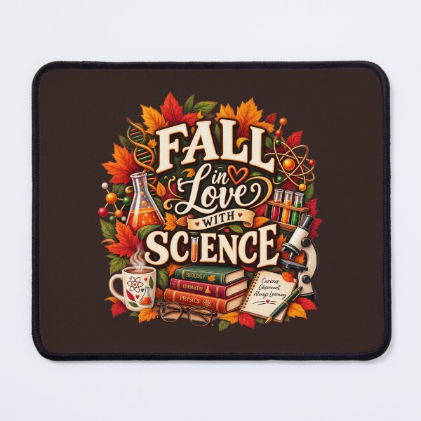 Item preview, Fall in Love With Science – Autumn Science Teacher Design designed and sold by astersgraphics.