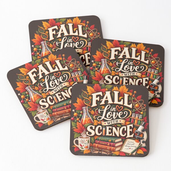 Item preview, Fall in Love With Science – Autumn Science Teacher Design designed and sold by astersgraphics.