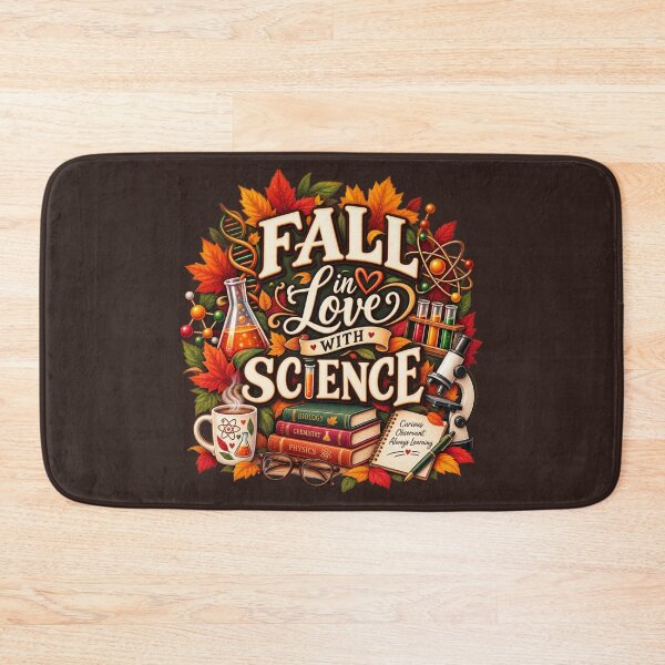 Item preview, Fall in Love With Science – Autumn Science Teacher Design designed and sold by astersgraphics.