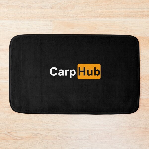 Item preview, CarpHub Funny Parody - Sarcastic Carp Fishing Logo designed and sold by GeekAnglerStore.