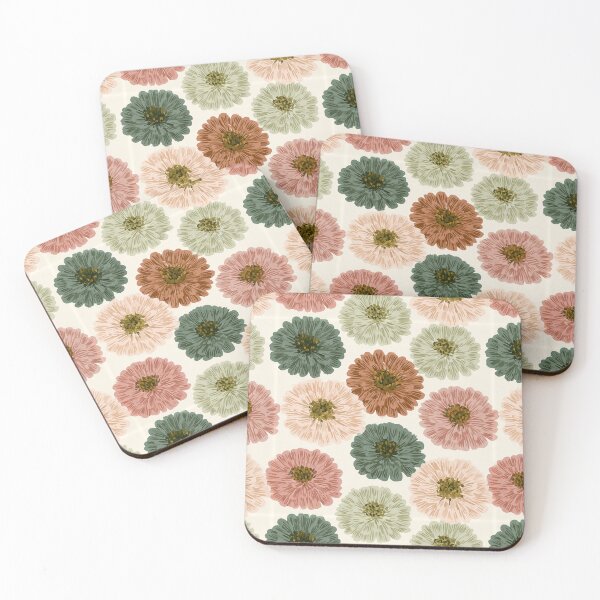 Item preview, Minimalistic Zinnia Flower  - Botanical Garden Pattern - Gifts For Women designed and sold by RoyalStarsPatts.