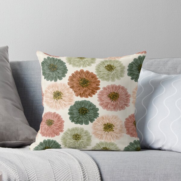 Item preview, Minimalistic Zinnia Flower  - Botanical Garden Pattern - Gifts For Women designed and sold by RoyalStarsPatts.