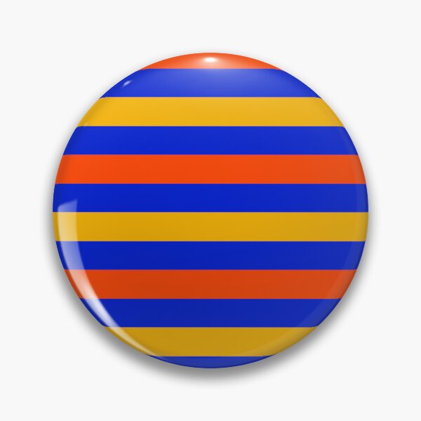 Item preview, Orange And Yellow Stripes Design Blue  designed and sold by PatternTitan.