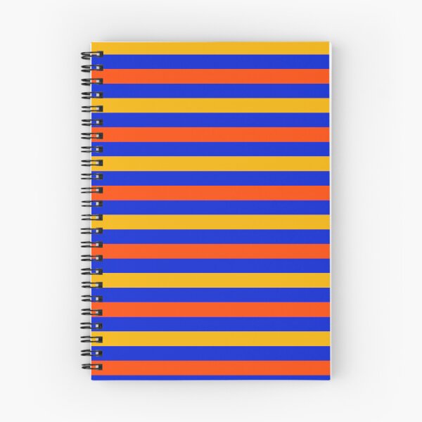 Item preview, Orange And Yellow Stripes Design Blue  designed and sold by PatternTitan.