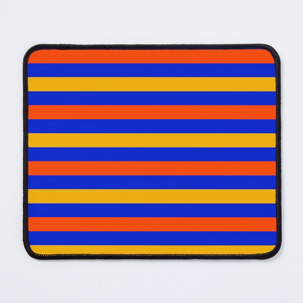 Item preview, Orange And Yellow Stripes Design Blue designed and sold by PatternTitan.