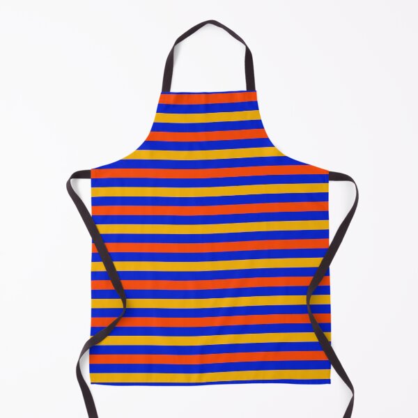 Item preview, Orange And Yellow Stripes Design Blue designed and sold by PatternTitan.